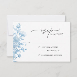 Floral Sketch Response Card