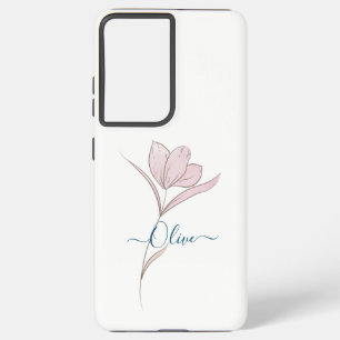 Floral Sketch Watercolor Samsung Galaxy Case