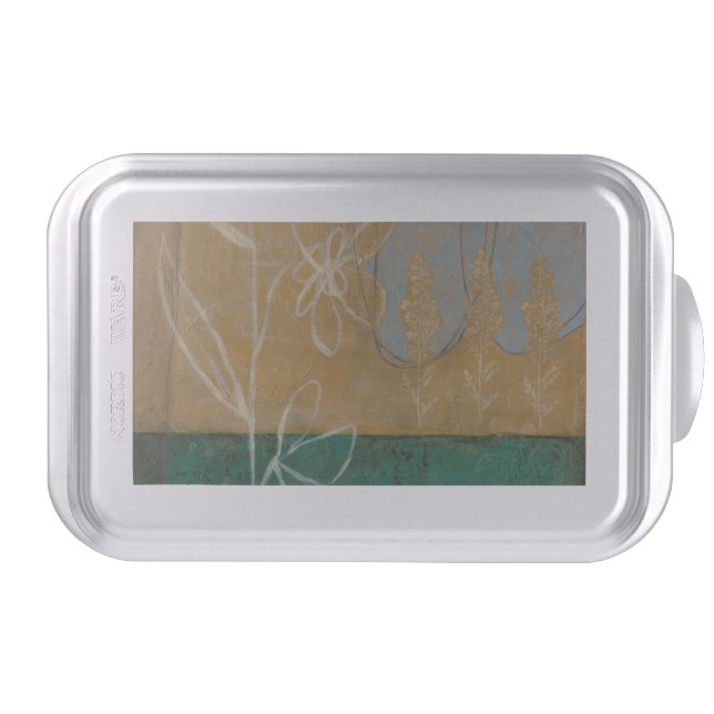 Floral Sketch with Wildflower and Plants Cake Pan (Front)