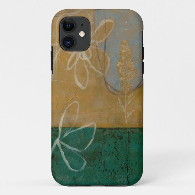 Floral Sketch with Wildflower and Plants Case-Mate iPhone Case (Back)