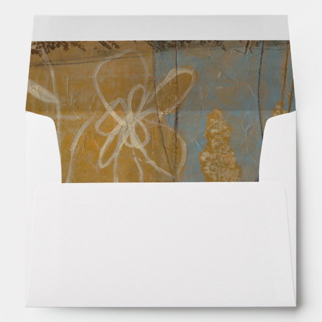 Floral Sketch with Wildflower and Plants Envelope (Back (Bottom))