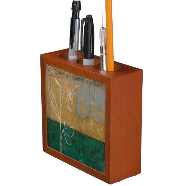 Floral Sketch with Wildflower and Plants Pencil/Pen Holder (In Situ)