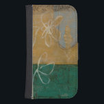 Floral Sketch with Wildflower and Plants Galaxy S4 Wallet Case<br><div class="desc">A lot is going on in this painting by Jennifer Goldberger. A floral sketch takes center stage,  and small trees make up the background. Fans of Eugene Delacroix and Edward Hopper may want to purchase this piece!</div>