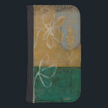 Floral Sketch with Wildflower and Plants Galaxy S4 Wallet Case<br><div class="desc">A lot is going on in this painting by Jennifer Goldberger. A floral sketch takes center stage,  and small trees make up the background. Fans of Eugene Delacroix and Edward Hopper may want to purchase this piece!</div>