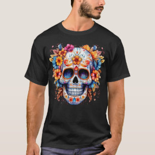 Floral Skull 12 T-Shirt