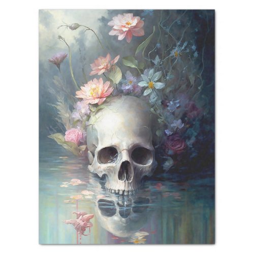 Floral Skull 2 Tissue Paper