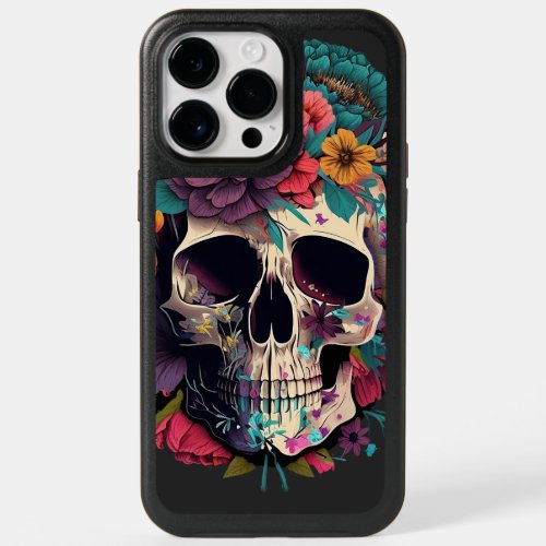 Floral Skull Botany and Bones OtterBox iPhone 14 Pro Max Case