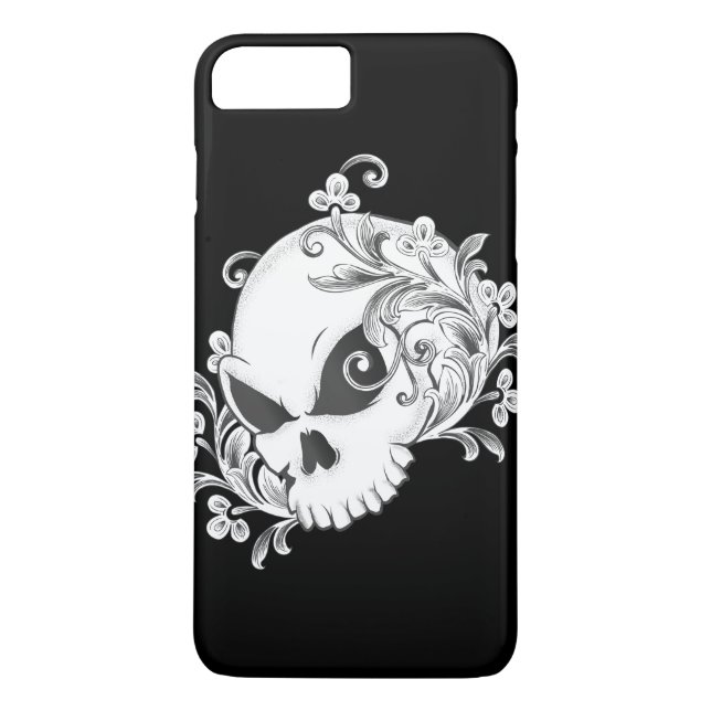 Floral Skull Case-Mate iPhone Case (Back)