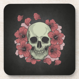 Floral Skull Dia de los Muertos   Coaster