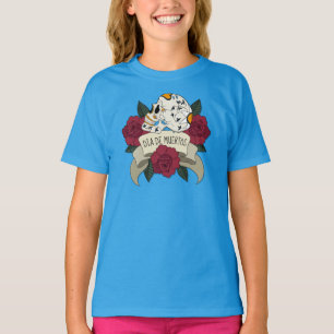 Floral Skull Dia de los Muertos Ringer Shirt