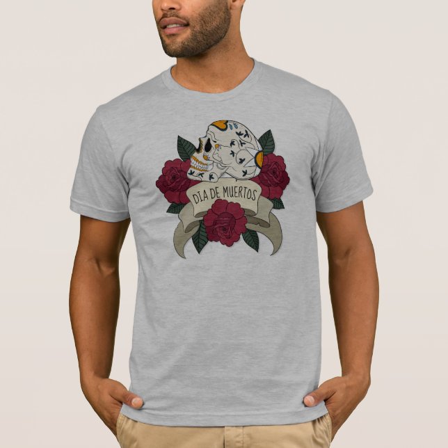 Floral Skull Dia de los Muertos | Shirt (Front)