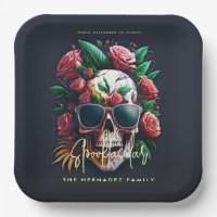 Floral Skull Faboolous Spooktacular Family Name