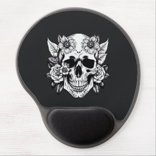 Floral Skull Gel Mouse Pad