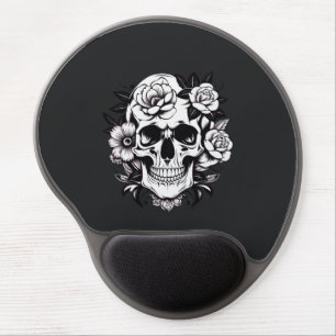 Floral Skull Gel Mouse Pad