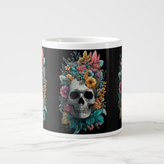 Floral Skull – Goth Botanical Art Specialty Mug