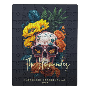 Skull Roses Jigsaw Puzzles | Zazzle