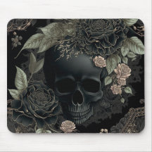 Floral Skull Mousepad