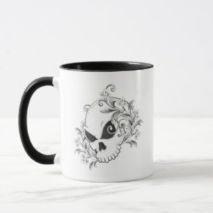 Floral Skull Mug