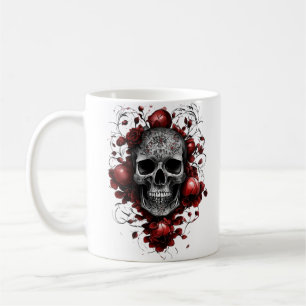 Floral Skull Mug