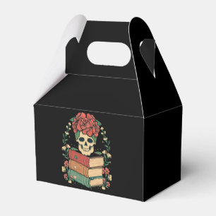 Floral Skull on your Books Favor Boxes