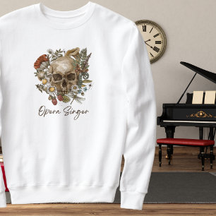 Floral Skull Opera Singer Sweatshirt