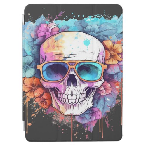 Floral Skull Shades iPad Air Cover