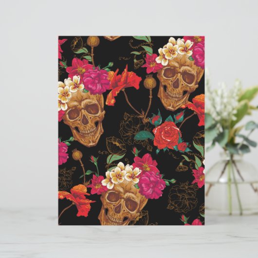 floral Skulls (Standing Front)