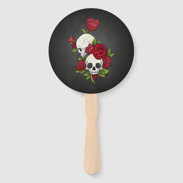 Pink, Purple & Blue Sugar Skull w/ Flowing Hair & Flowers PopSockets PopGrip Intercambiabile