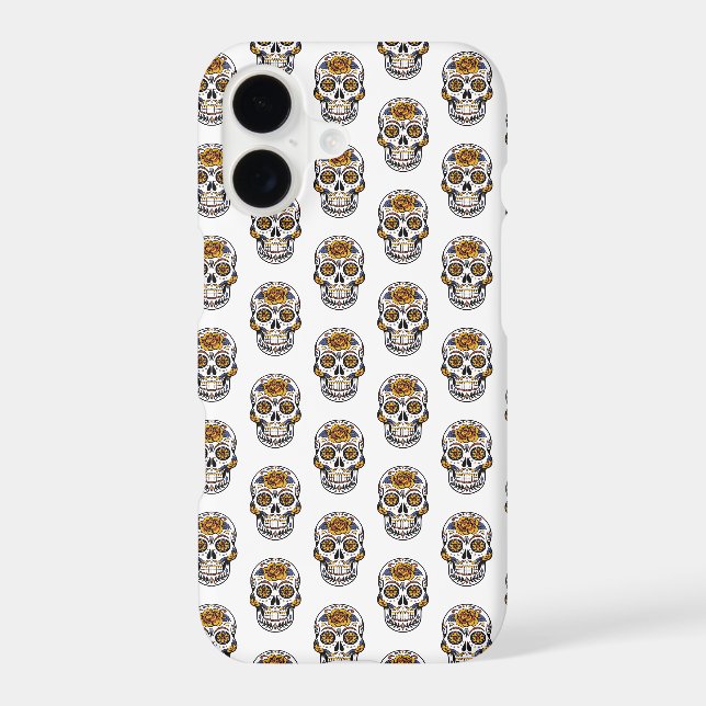 Floral Skulls Pattern  Iphone Case (Back)