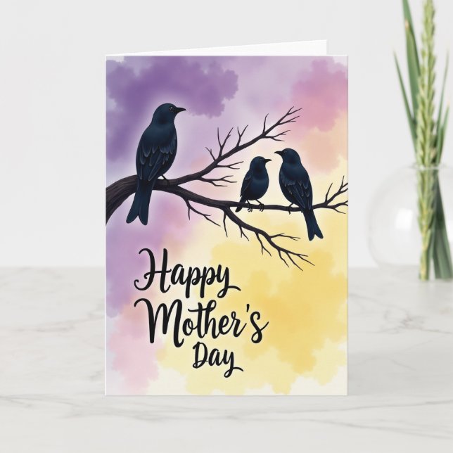 Floral Sky Mothers Day Art Card (Front)