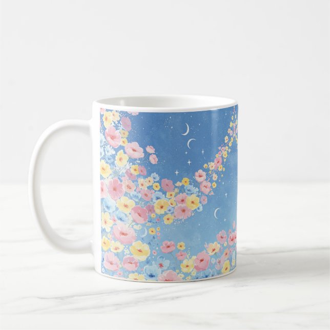 Floral Sky Mug for Gifts (Left)