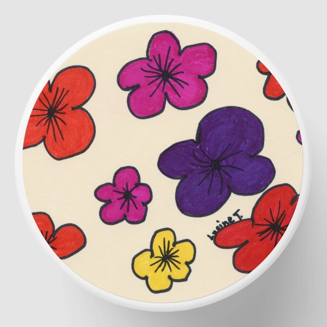 Floral soap mini candle favors (Front)