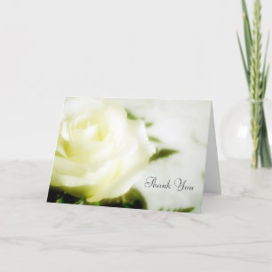 Floral Soft Yellow Rose Sympathy Thank You Card