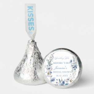 Floral Something blue before i do Bridal Shower Hershey®'s Kisses®