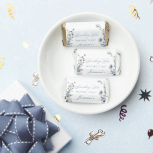 Floral Something blue before i do Bridal Shower Hershey's Miniatures