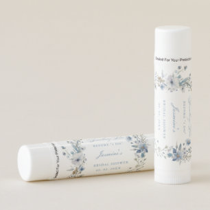 Floral Something blue before i do Bridal Shower Lip Balm