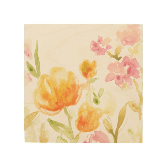 Floral Song I Wood Wall Art (Front)