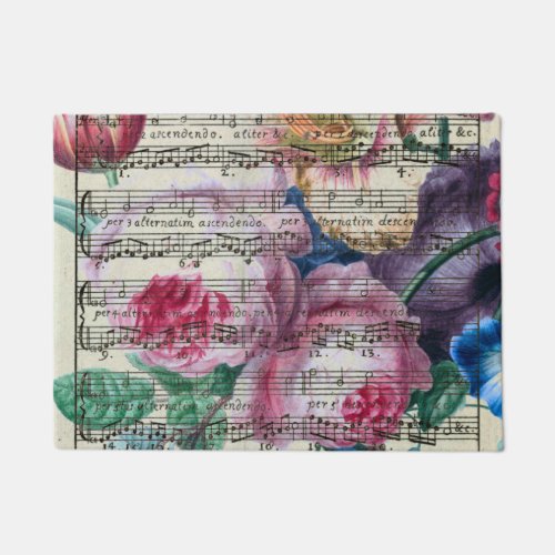 Floral Songs Doormat