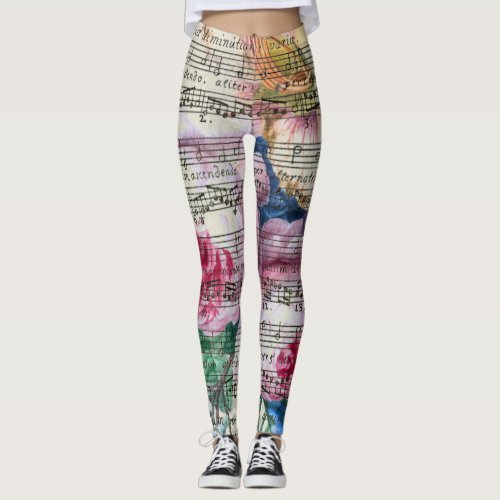 Floral Songs Leggings