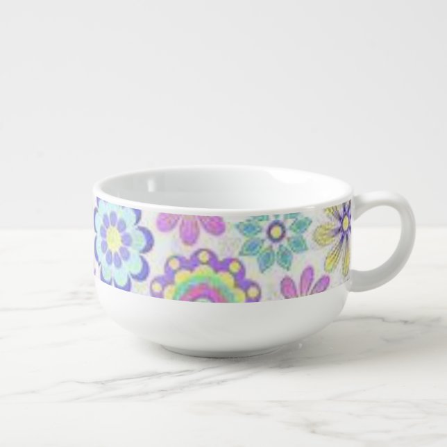 Floral Soup Mug (Left)