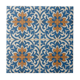 Floral Spanish Ceramic Tile