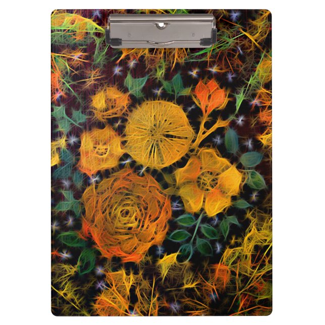 Floral Sparks  Clipboard (Front)