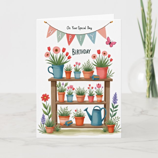 Floral Special Day Card (Front)