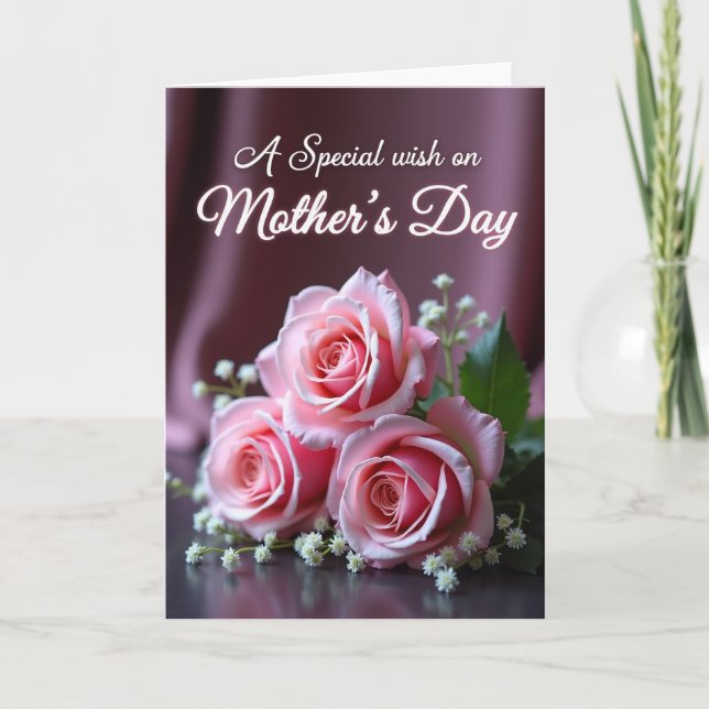 Floral Special Mothers Day Card (Front)
