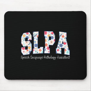Floral Speech Language Pathology Istant Slpa Appre Mouse Pad