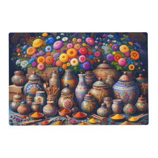 "Floral Spice Bazaar" Placemat