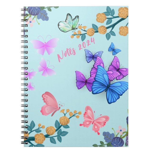 Floral Spiral Photo Notebook (Front)