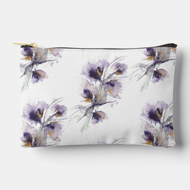 Floral Splash Makeup Bag (Front)
