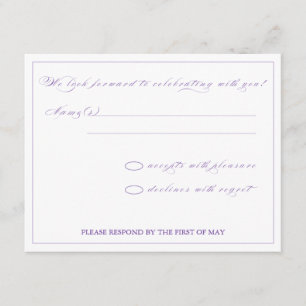 Floral Splendor RSVP Card