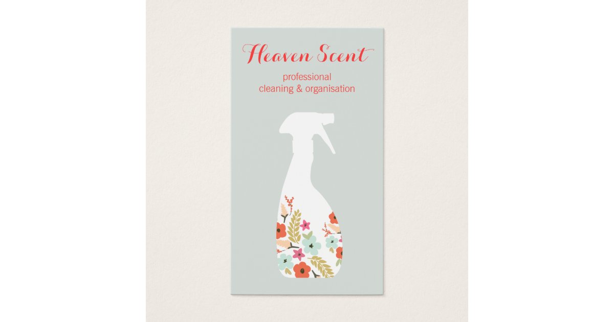 house cleaning business cards